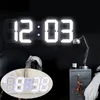 ASHOWNER 3D Stor LED Digital väggklocka Datum Tid Celsius Nattbeläggning Displaybord Desktop Klockor Väckarklocka från vardagsrum 211110
