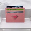 Card Holders Credit Wallet Designers Men and Women Leather Passport Cover ID Business Mini Coin Pocket for Ladies Purse Case Triangle Mark