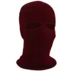 Cycling Caps & Masks Winter Knit Cap Warm Soft 2 Holes Full Face Ski Hat Balaclava Hood Army Tactical