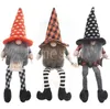 Party Favor Halloweens Decorations Decorations Witch Cloak Hat Faceless Doll Long Leg Witch's Cape Cap Halloween Dwarf Dolls DD259