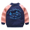 Höst vår mode 2 3 4 6 8 10 år Barn V-hals sport Outwear Mandarin Collar Patchwork Jacka för barn Baby Boys 210701