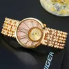 Gold Bracelet Diamond Watches Women Stainless Steel Luxury Casual Wrist Watch Ladies Clock Relogio Feminino Gift zegarek damski 210310