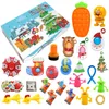 24 advent kalender jul blind box överraskning anti stresslindring leksaker sätter långsamt stigande squishy press barn gåva pojkar1915666