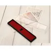 Clear Transparent Pencil Cases With Red Color Bottom Plastic Pen Packing Boxes W jllyWo yummy_shop