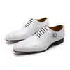 Fashion Plus Size 13 Handmade Mens Dress Shoes Genuine Leather White Brown Oxford Men Wedding Shoes Lace Up Pointy Toe Formal Shoe4604341