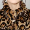 Nerazzurri Luxury Faux Fur Jacket Women Winter Leopard Coat Oversize Furry Fluffy Faux Fur Coats Plus Size 4XL 5XL 6XL 7XL 210222