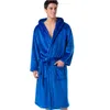 Kvinnors Sleepwear Winter Flannel Par Kvinnor Cardigan Pyjamas Män Robe Badrock Kvinna Kläder Nightgown Ladies Homewear Long