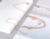 Colliers Original Double couche ronde pendentif collier pour femmes en acier inoxydable bohême acrylique coquille tour de cou N20134 Heal22