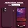 Luxury Original Square Liquid Silicone Case Full Protector Cases For iPhone 13 12 11 Pro Max Mini XS XR X 7 8 PLUS SE2 Phone Cover funda coque