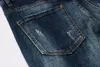 DSQ Phantom Turtle Men's Jeans Mens Italiaanse designer jeans skinny gescheurde Cool Guy causaal gat denim modemerk fit jeans gewassen broek 65208