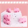 Creative Fun Trayer Pig Dog Toys Les élèves en classe soulagent la pression Pink Pinch2433911