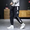 Hip hop harem joggers kargo pantolon erkekler için çok cepli kurdeleler adam sweatpants Streetwear casual Mens S-5XL