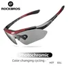 Photochromic Cykling Eyewear Lightweight Bike Solglasögon Myopia Frame Mountain UV400 Cykelglasögon Tillbehör