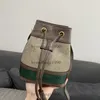 Mini Size Designer Bucket Bag Clássicas Bolsas Femininas Moda Couro Genuíno Bolsas de Ombro Corpo Cruzado Dois Tons Verde Vermelho