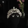 Coix de cheveux Barrettes Couronne en épingle à cheveux ensemble de fleur Fleurée Perme Permane Headswear Femmes Bride Ornaments Bijoux XRQ88