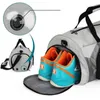 Erkekler Eğitim Spor Çantaları Eğitim Spor Seyahat Spor Çanta Ile Ayakkabı Kılıfı İşlevli Kuru Islak Ayrım Kadın Yoga Çanta Q0705