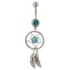 D0037 Owl Animal Belly Navel Button Ring Mix Colors012348424779