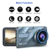 2.5d 1080p double objectif DVR enregistreur vidéo Dash Cam Smart g-capteur Caméra arrière 170 degrés Long angle de grande taille Résolution ultra-hd
