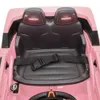 Kinder Elektroauto 12V Dual Drive Kids Fahren mit dem Auto 2.4 GHz Fernbedienung LED Leuchten Pink USA Warehouse Schnellversand