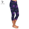 Letnie nowe 3D Galaxy Digital Print Legginsy Moda Seksowne kobiety wysokie tali