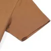 Loose Haft Koszulki Mężczyźni Jakość 3 Igły do ​​dolnej pokrywy Stitch Topy Solid Color Basic Plus Size Tshirt 210629
