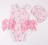 Baby Girls Beautiful Swimming Wear Suits Lovely Ice cream Bear Giraffe Swimsuits Child Fashion Swimwear3103557