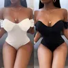 Siyah Ruffles Seksi Mesh Bodysuit Kadınlar Tops Omuz Bodycon Dantel Tulum Bayan Tulum Kadın Skinny Beachwear Tulum Y220217