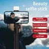 Selfie Monopods 2-Dişli Dolgu Işık Sopa Telefon Tripod Uzatılabilir Monopod ile Smartphone için Bluetooth uyumlu Uzaktan Kumanda