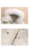 Doudoune d'hiver pour enfants avec grande fourrure à capuche vêtements d'hiver salopette couleur unie neige enfants mode nouveau-né bébé combinaison H0909