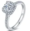 Toppförsäljning 925 Sterling Silver Bröllopsfest Ringar med Cubic Zirconia Ring Passform Dräkt Kvinnor Pandora Fina Smycken Partihandel 123 T2