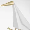 Nordic pássaro piso lâmpada criativa acrílico mil guindastes de papel stand lâmpada de chão para casa decoração ouro para sala de estar em pé