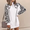 Leopard Print Dames Lange Mouwen Patchwork Sweatshirts Dames Pullover Lente Herfst Streetwear Sweatshirt Vrouwelijke Herfst 210927