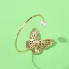 Мода горный хрусталь большой бабочкового браслета для женщин Etrendy Новый стиль личности браслеты браслеты браслетов