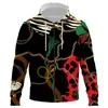 Men's Hoodies & Sweatshirts 2021 Luxurious 3D Iron Chain Print Jacket Men/Women Hip Hop Zipper Long Sleeves Casual Sweatshirt Boys Streetwea