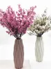 Rose Soie Gypsophile Fleurs Artificielles Petits Bouquets 5 Fourchettes 30 CM Salon Décoration Faux Plantes Vase pour La Maison De Mariage