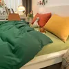 Set di biancheria da letto Corea Semplice Set di quattro pezzi Net Celebrity Trend Lenzuolo Copripiumino Studente Dormitorio Tre Moda