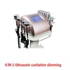 6 in 1 40K 초음파 Cavitation 슬리밍 기계 Lipo 레이저 지방 흡입 체중 감소 무선 주파수 RF Vacumm 피부 강화