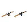 Zimowe pręty rybackie Combo Ice Rod z kołowrotkiem i linią Outdoor Portable Spinning Casting Zestaw H10149702575