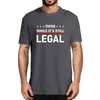 Piensa mientras todavía es legal político 100% algodón verano hombres novedad camiseta de gran tamaño mujeres Casual Streetwear camiseta suelta regalo G1222