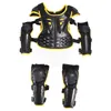 Armadura de Motocicleta para 4-15 anos Criança Criança Bicicleta Esqui Esporte Esporte Apoio Motocross Body Back Protective Joelho Cotovelo Guarda Vest Colete Suits