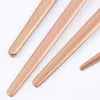 16Pcs Gold Matte Dinnerware Set 304 Stainless Steel Cutlery Set Dinner Knife Fork Spoon Kitchen Silverware Set Tableware Supply 220106