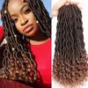 DREADLOCKS hair extensions Jamaica braid in bundles 18quot goddess locs hair synthetic braiding hair crochet braids DREADS half 5494301