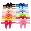 Bebek Yay Bantlar Büyük Şerit Kuyruk Yaylar Kızlar Çocuklar Için Headbands Çocuk Saç Aksesuarları Çocuklar Elastik Hairbands Headdress 20 Renkler