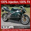 Injection Body For DUCATI 748S 853S 916S 996S 998S 94-02 42No.28 748 853 916 996 998 S R 94 95 96 97 98 748R 853R 916R 996R 998R 1999 2000 2001 2002 OEM Fairing Dark Green