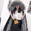 Autumn / winter women's wools Fox simulation hair women warm soft button Fur Jacket Plush pocket casual Teddy coat