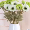 Real Touch Artificial Anemone Silk Flores Artificielles Pour Mariage Holding Faux Fleurs Home Jardin Couronne décorative Daw42