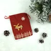 Noël Cordon Souvenir Sacs Père Noël Bonbons Cadeaux Sacs Fête De Noël Suspendus Décor Accessoires Ménage Sac De Rangement BH5175 TYJ