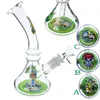 Mini Glass Bongs Hookahs met diffuse buis Perc Double Recycler Oil Rig Waterleidingen 14 mm Joint