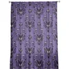 Curtain & Drapes Halloween Haunted Mansion Purple Black Sheer Curtains For Living Room Kitchen Tulle Windows Voile Yarn Bedroom