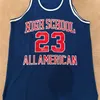 Nikivip 1980 High School All-American # 23 Michael MJ Maglia da basket retrò Mens cucita personalizzata Qualsiasi numero Nome maglie